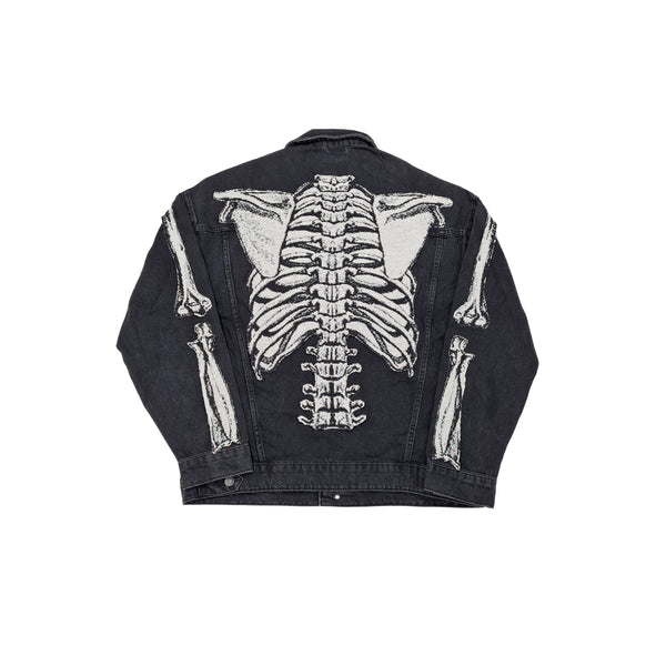 "Skull" Denim Black Jacket