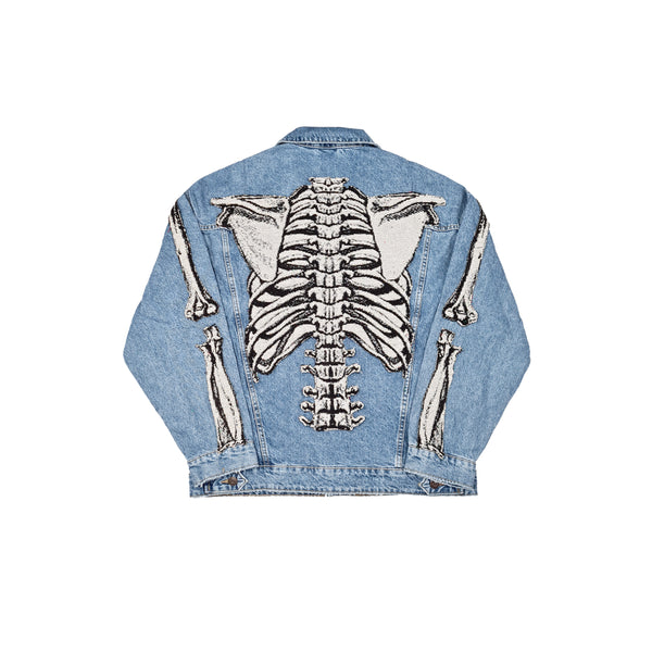 "Skull" Denim Blue Jacket Artifice.